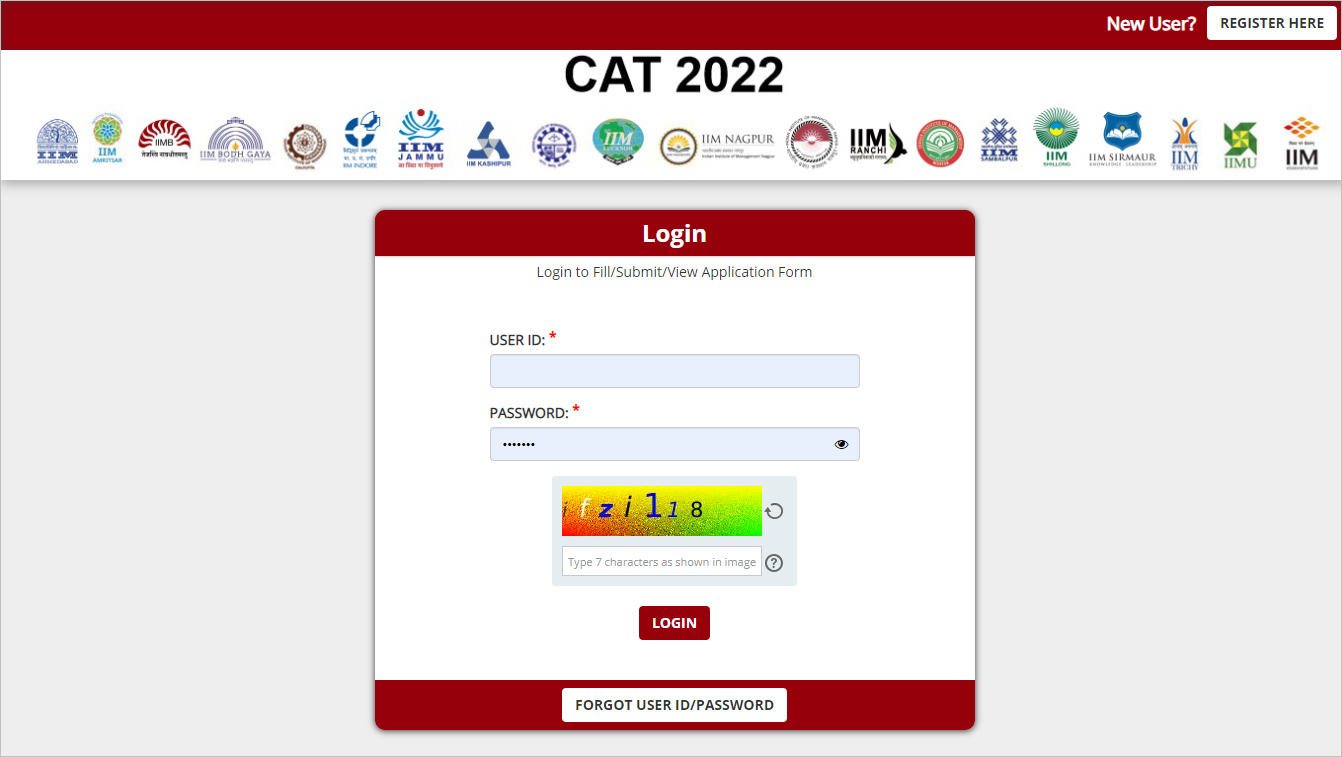 CAT 2022 Login 