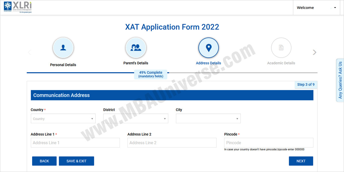 How to apply for XAT and XLRI Steps 4