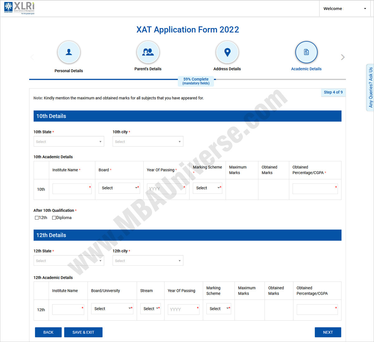 How to apply for XAT and XLRI Steps 5