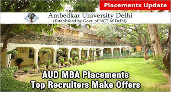 Ambedkar University Delhi MBA Placements 2019