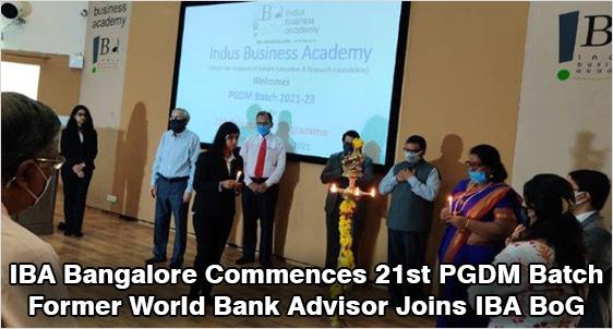 IBA Bangalore Commences Diverse 21st PGDM Batch 