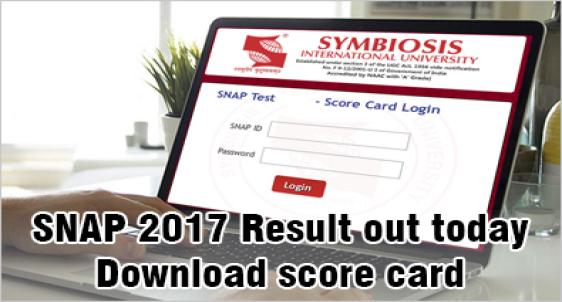SNAP 2017 result