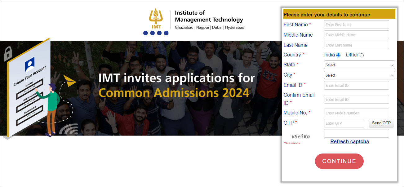 IMT Ghaziabad Application Process