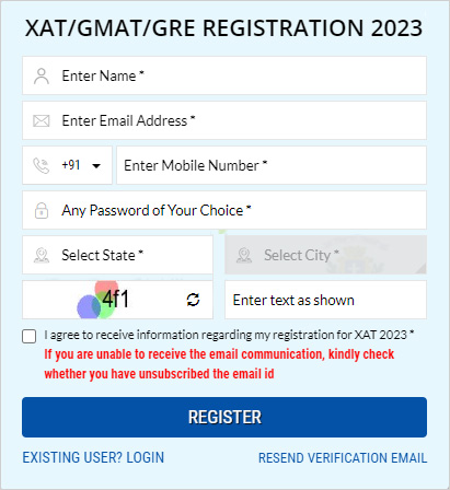 xat registration