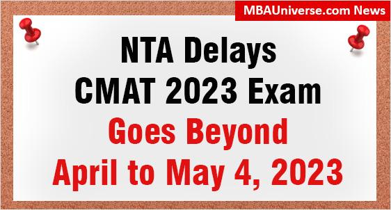 NTA delays CMAT 2023 Exam: Will Conduct on May 4 