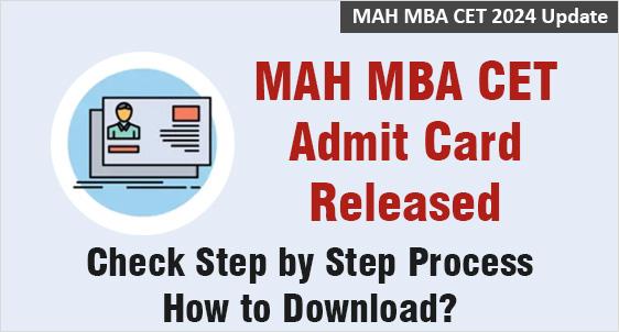 MAH MBA CET 2024 Admit Card Released