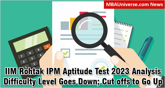 IIM Rohtak IPM Aptitude Test 2023 Analysis
