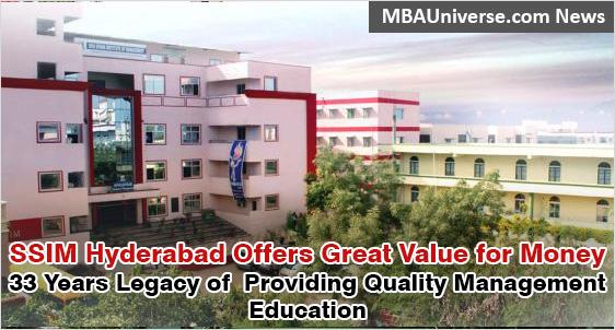 SSIM Hyderabad offers top value for money